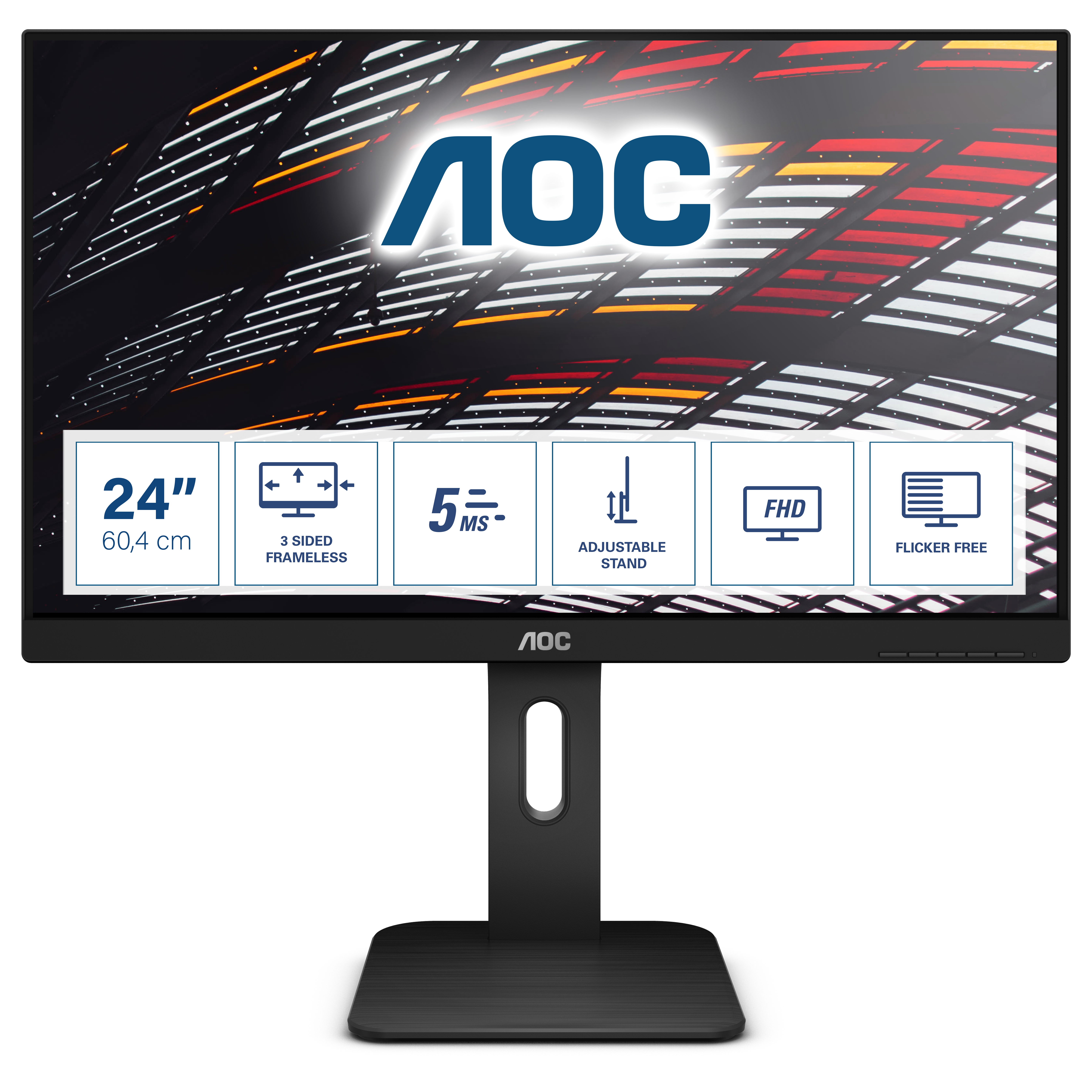 P1 Series - 24 inch - Full HD IPS LED Monitor - 1920x1080 - Pivot - HAS