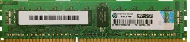 HP 591750-071 memory module 4 GB 1 x 4 GB DDR3 240-pin DIMM ECC