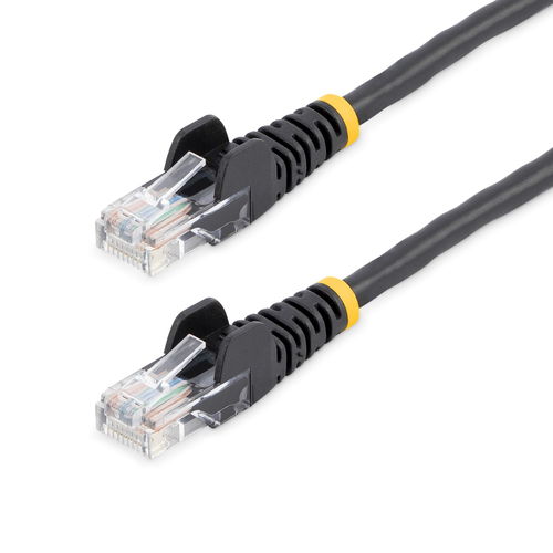 5M CAT 5E BLACK SNAGLESS ETHERNET RJ45 CABLE MALE TO MALE