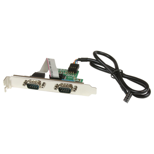 60CM INT USB MOTHERBOARD HEADER TO 2 PORT SERIAL ADAPTER