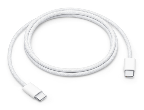 APPLE  A2795 MW493ZM/A BRAIDED CABLE USB-C TO USB-C 1M 60W WHITE BULK WITH SIM KEY
