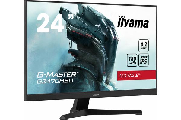 iiyama G-MASTER Red Eagle G2470HSU-B6 24 Fast IPS 1920 x 1080 (Full HD) HDMI DisplayPort 180Hz