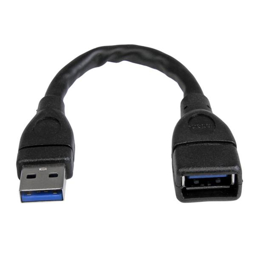 6IN USB 3.0 PORT SAVER CABLE - A MALE TO A FEMALE EXTENSION