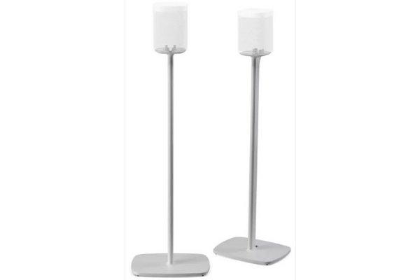 Flexson Floor Stand for Sonos One, One SL and Play1, Pair, White