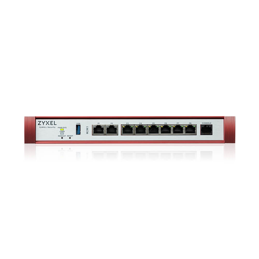 USG FLEX 200 H - User-definable ports with 2 2.5G & - 6 1G - USB with 1 YR Entry Defense Pack