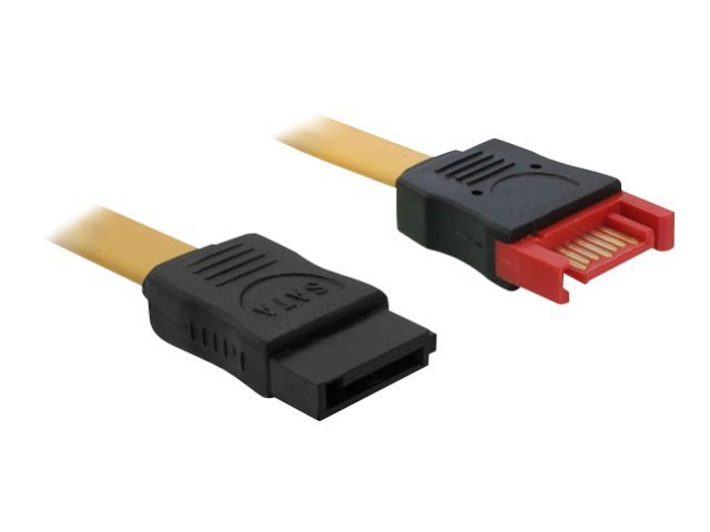 DeLOCK Serial ATA extension cable Yellow 30cm
