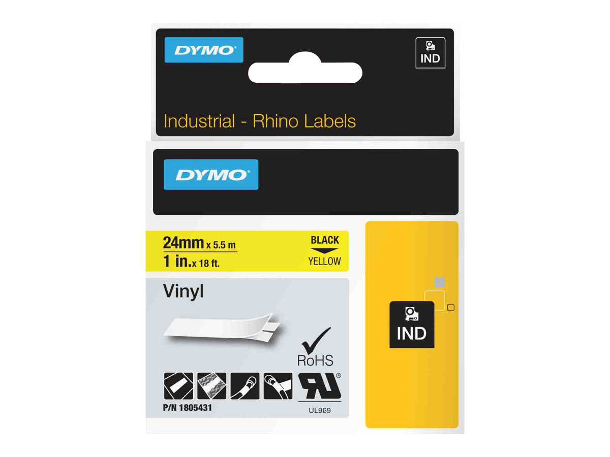 DYMO Rhino Coloured Vinyl Tape (2,54 cm x 5,5 m) 1kassette(r) 1805431