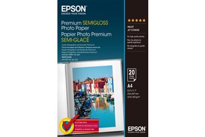 Epson Premium Semigloss Photo Paper Fotopapir A4 (210 x 297 mm) 20ark C13S041332
