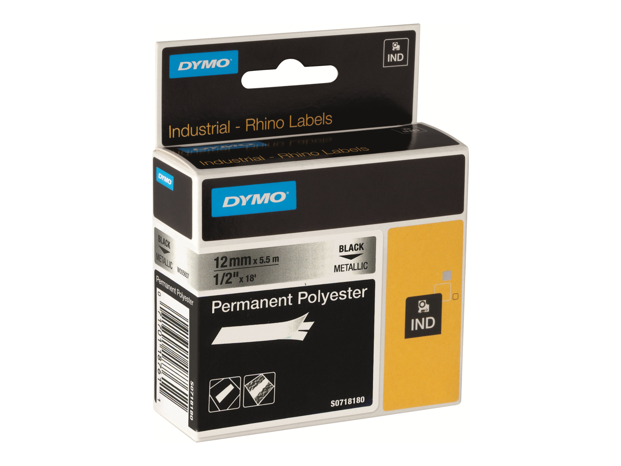 DYMO RhinoPRO Permanent Polyester Tape (2,4 cm x 5,5 m) 1kassette(r) 1734523