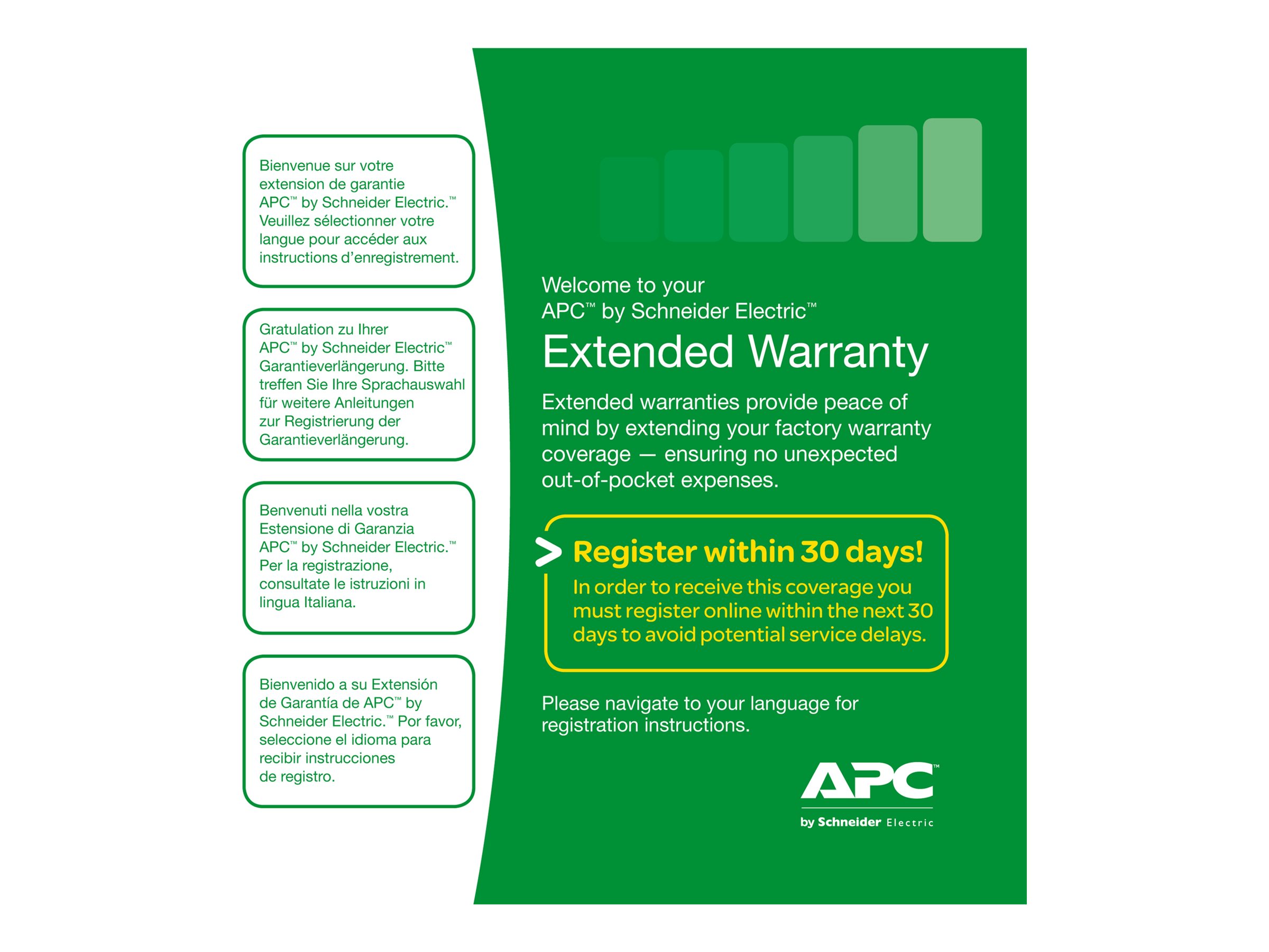 APC Extended Warranty Service Pack 1 year Telephone advice