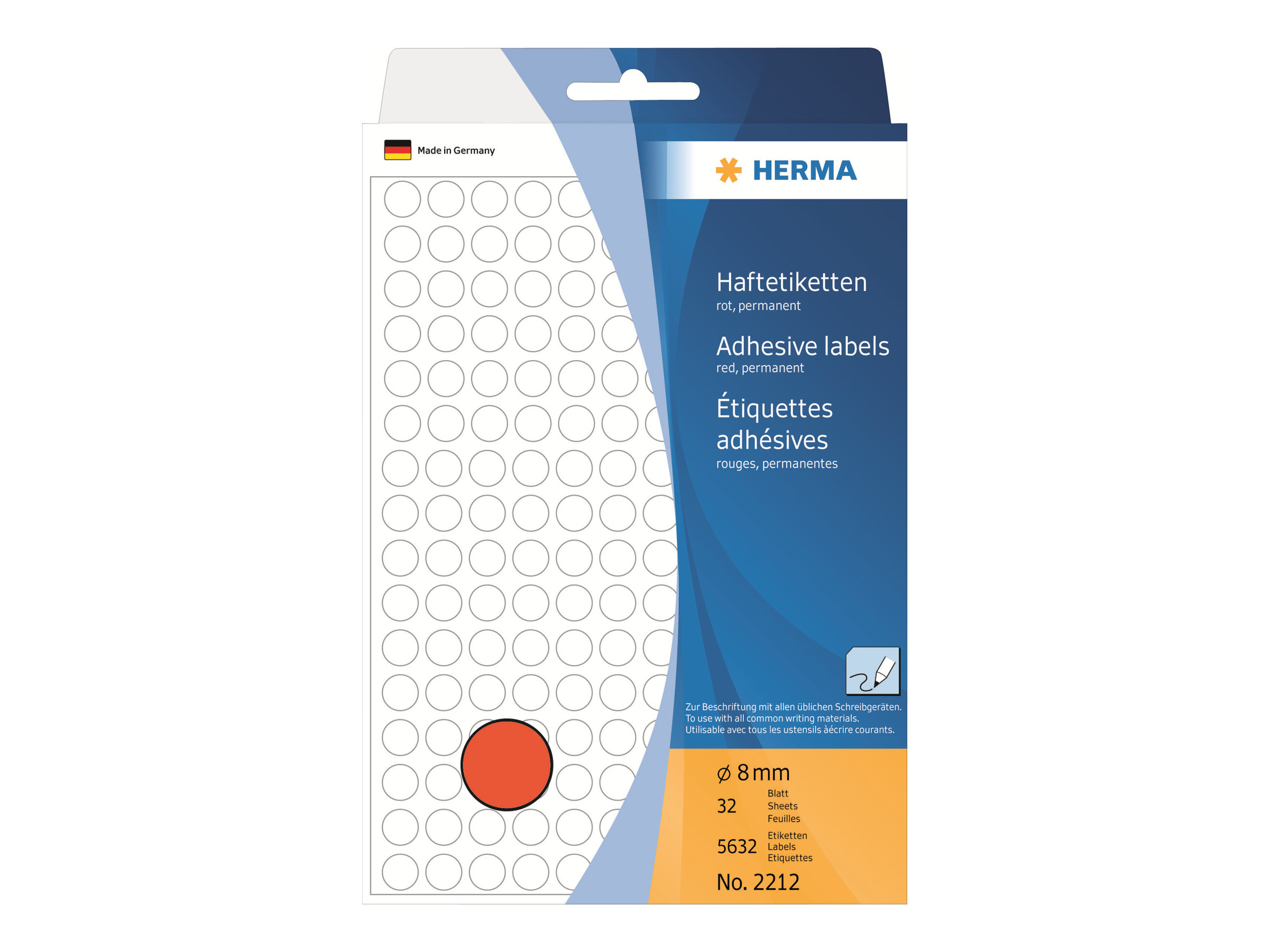 HERMA Etiketter 8 mm rund 5632etikette(r)