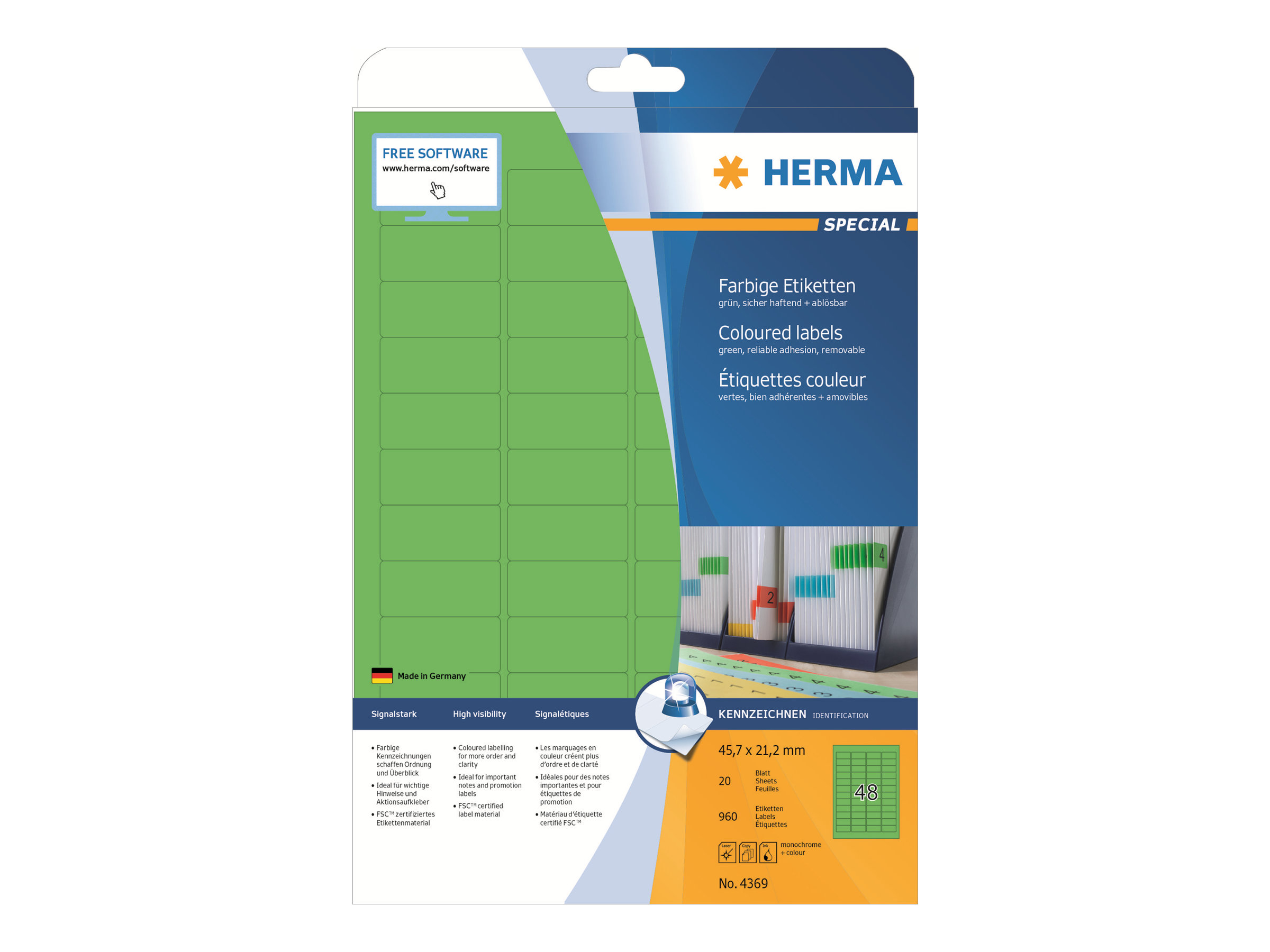 HERMA Special Etiketter 45.7 x 21.2 mm 960etikette(r)