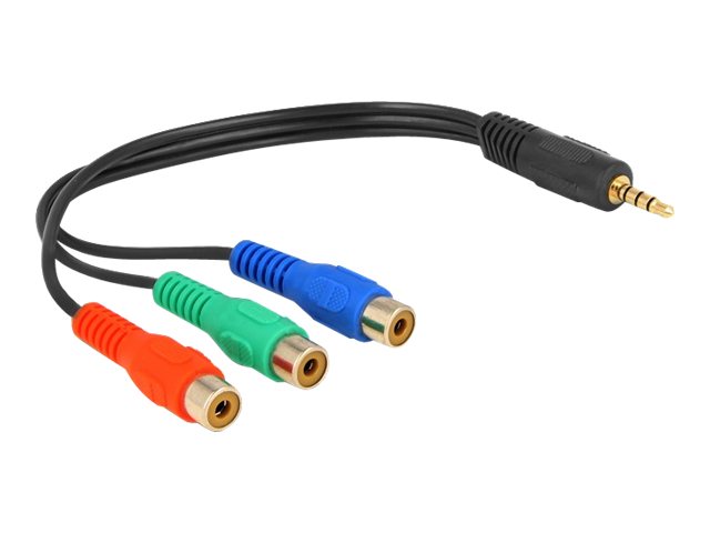 Delock Videokabel 24cm Sort