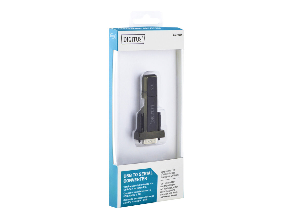 USB 2.0 to serial Converter - DSUB 9M incl. USB A Cable 80cm - FTDI chipset