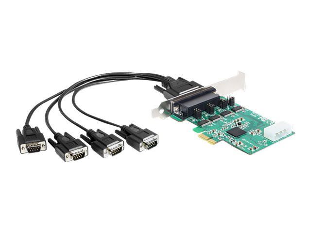DeLock PCI Express Card > 4 x Serial RS-232 Seriel adapter PCI Express x1 921.6Kbps