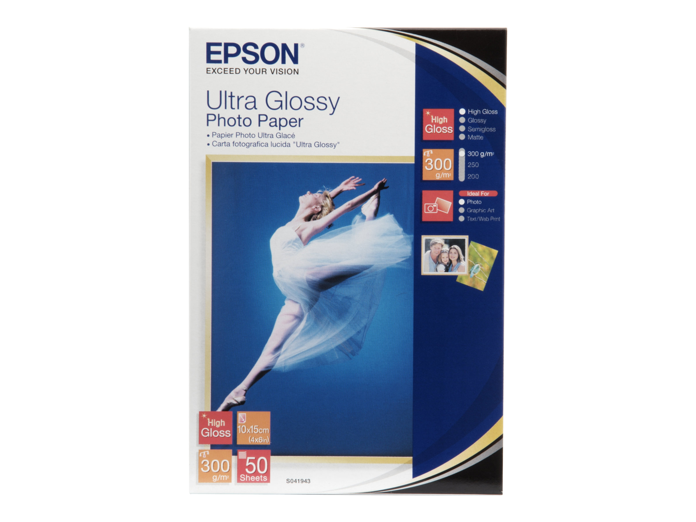 Epson Ultra Fotopapir 100 x 150 mm 50ark C13S041943
