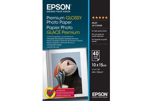 Epson Premium Glossy Photo Paper Fotopapir 100 x 150 mm 40ark C13S042153