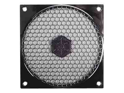 SilverStone FF121 Blæsergitter med filter 1-pack Sort
