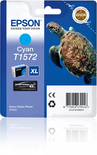 Epson T1572 Cyan 2300 sider Blæk C13T15724010