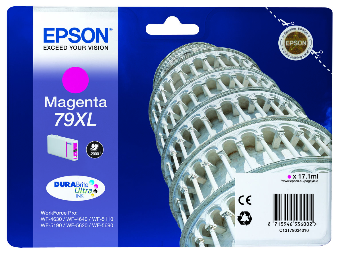 Epson 79XL Magenta 2000 pages Ink C13T79034010