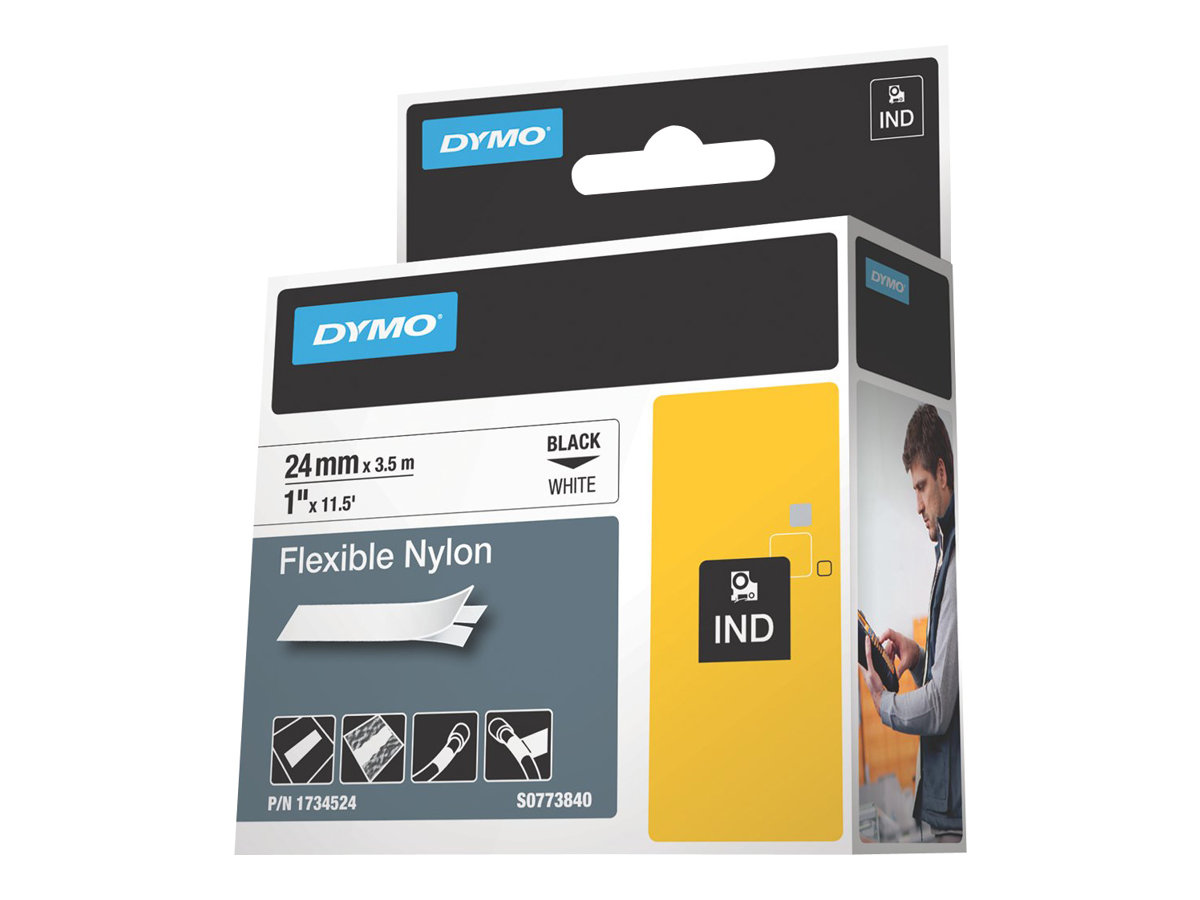 DYMO RhinoPRO Flexible Nylon Fleksibel tape Roll (2.4 cm x 3.5 m) 1rulle(r)
