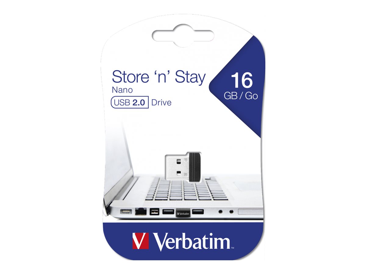 Verbatim Store 'n' Stay USB Drive 16GB USB 2.0 USB stick Sort