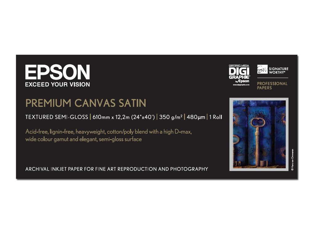 Epson PremierArt Water Resistant Canvas Paper on canvas A1 (61.0 cm x 12.2 m) 1 roll(s) C13S041847