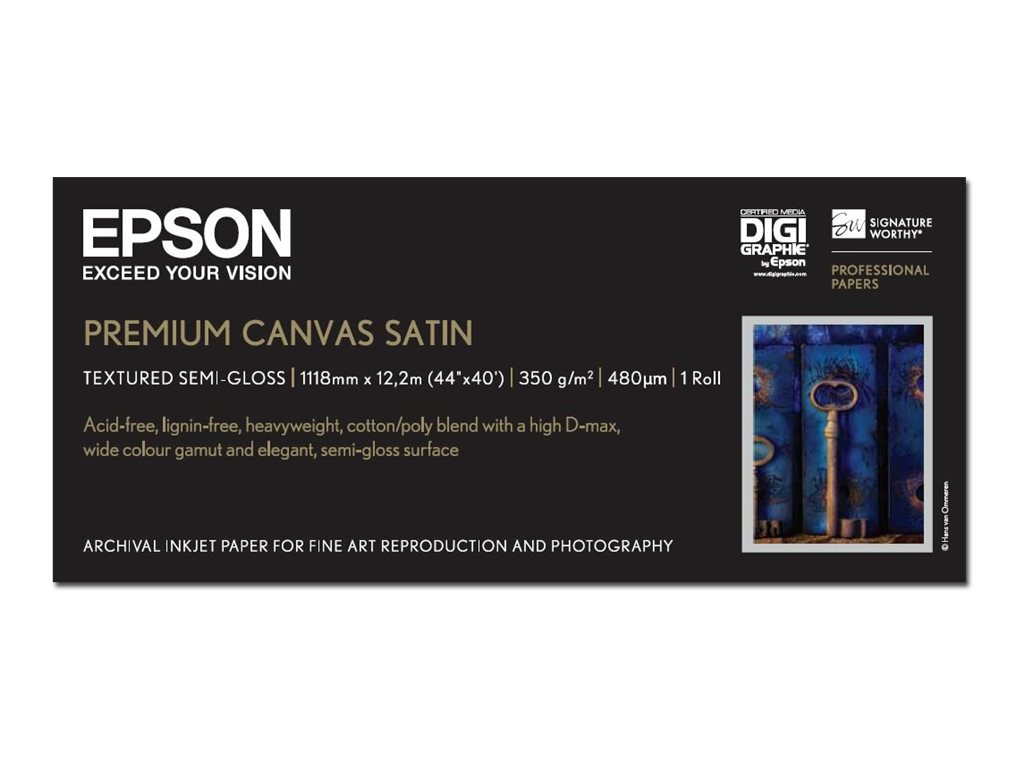 Epson PremierArt Water Resistant Canvas Paper on canvas (111.8 cm x 12.2 m) 1 roll(s) C13S041848