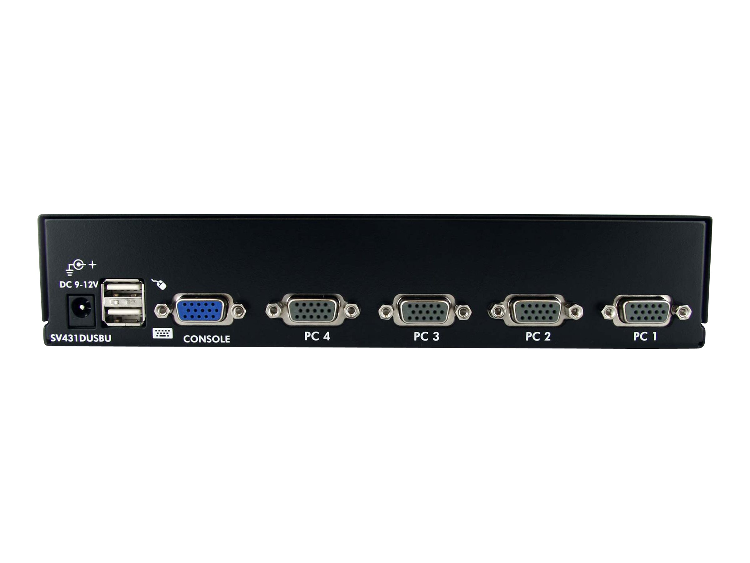 StarTech.com 4-Port USB KVM Swith with OSD - TAA Compliant - 1U Rack Mountable VGA KVM Switch (SV431DUSBU) KVM switch