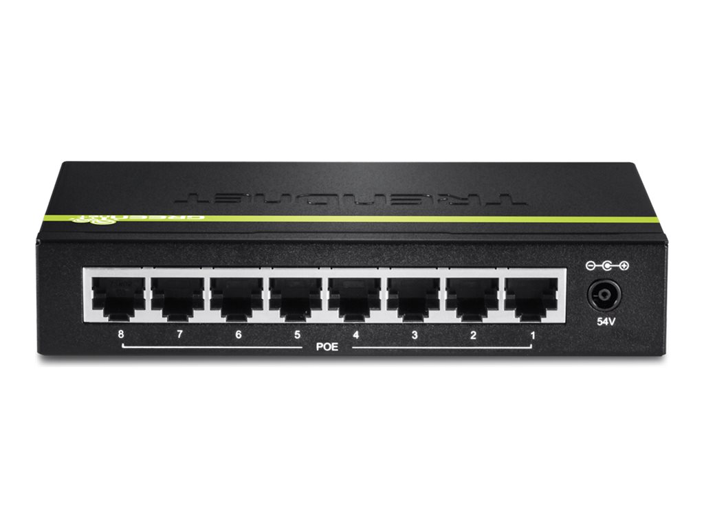 TRENDnet TPE TG80G GREENnet Switch 8-porte Gigabit PoE+