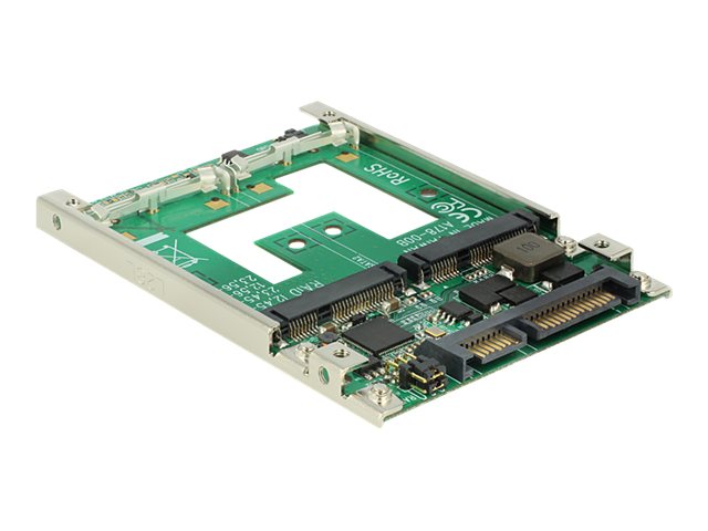 DeLOCK Converter 2.5? SATA 22 pin > mSATA RAID Styreenhed til lagring (RAID)