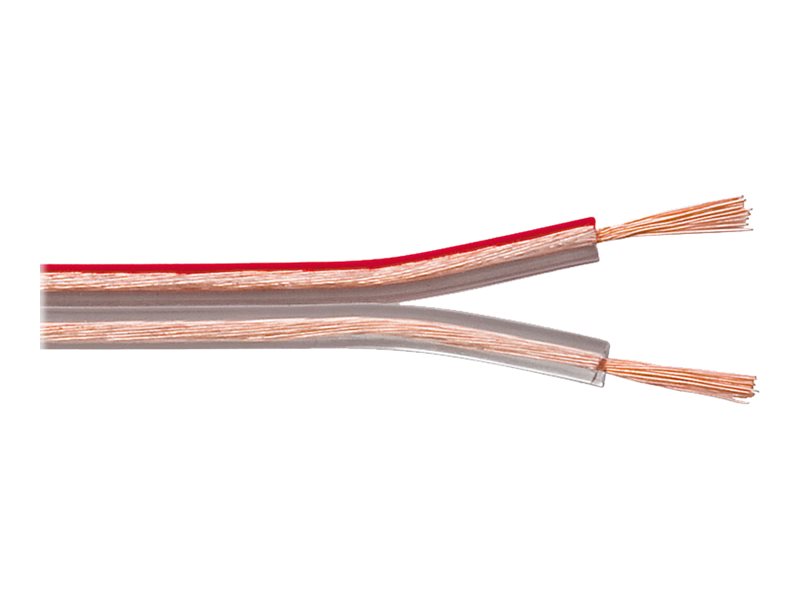 goobay Bulk speaker cable Transparent 50m