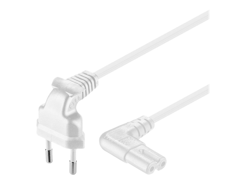 goobay NK 104 W-200 TV Power cable 2m White