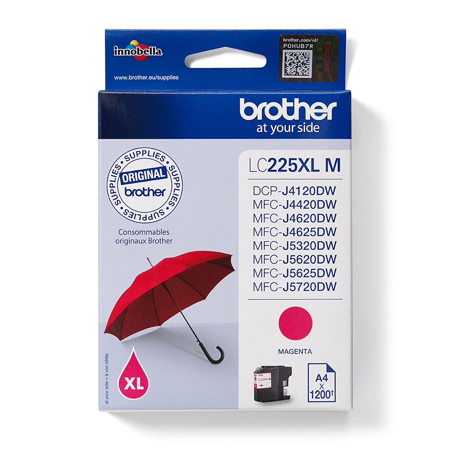 Brother LC225XL M Magenta 1200 pages Ink