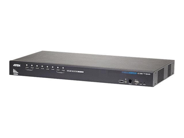 ATEN CS1798 KVM / audio / USB switch Desktop Can be mounted on a stand