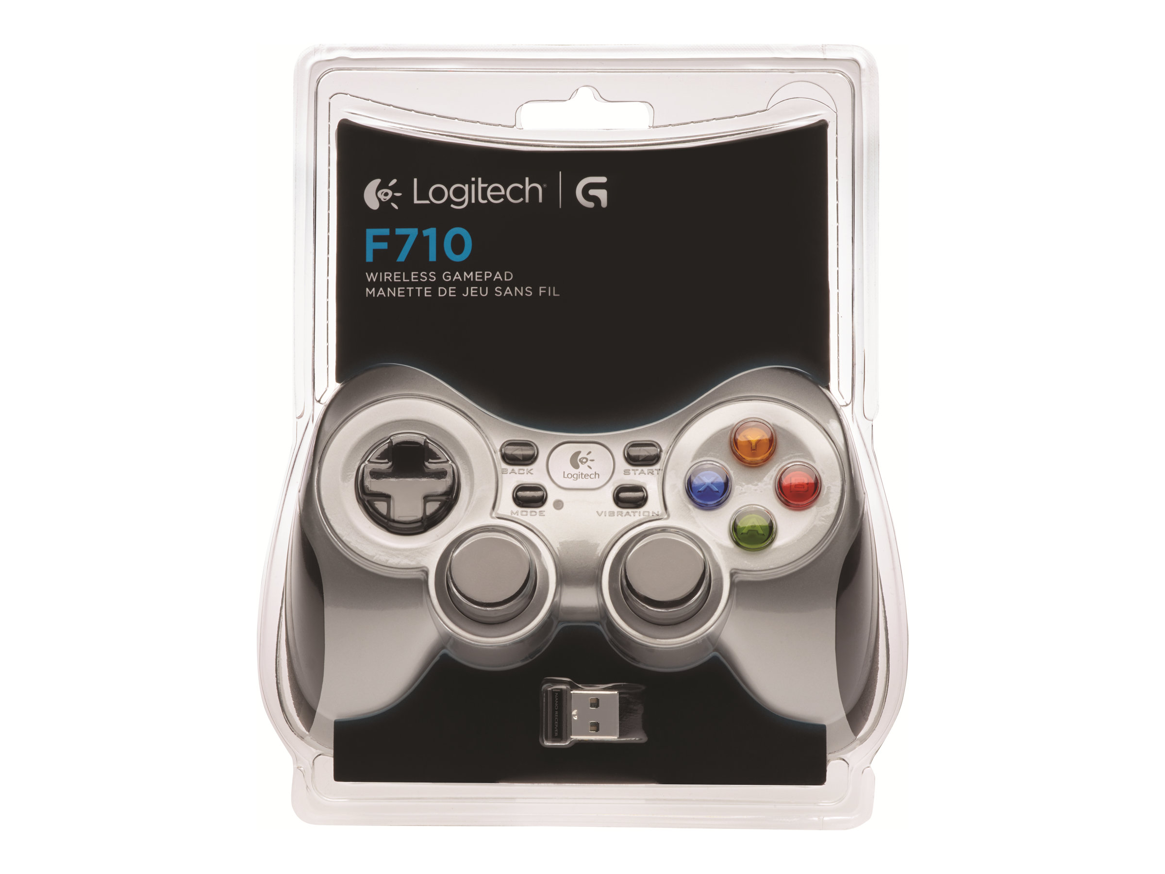 Logitech Wireless Gamepad F710 Controller Sort Hvid