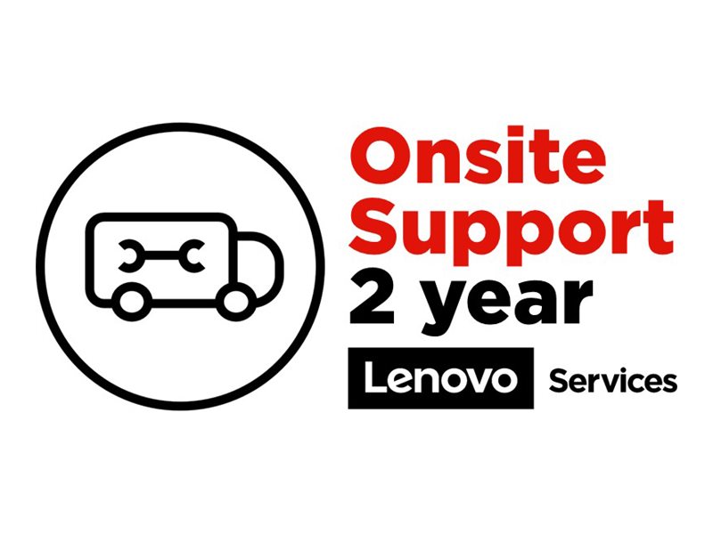 Lenovo Onsite - support upgrade - 2 years - on-site