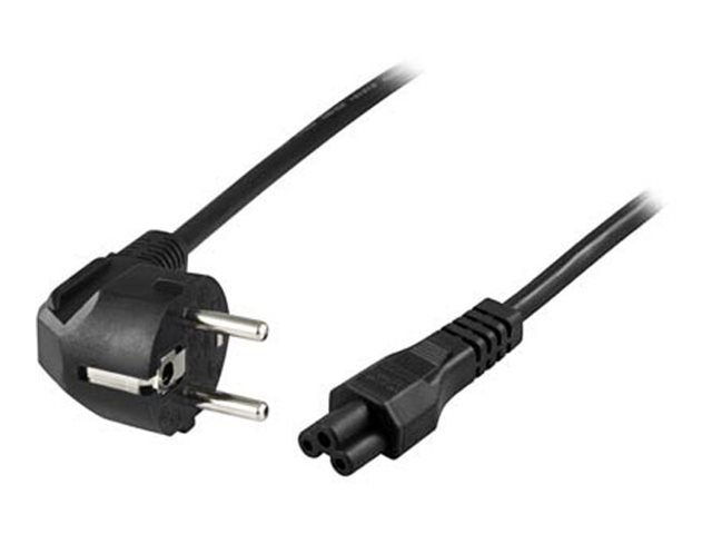 DELTACO Power CEE 7/7 (male) - Power IEC 60320 C5 Black 50cm Power cable