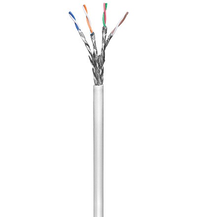 Goobay RJ45 CAT 6 S/FTP 100m CCA Grey