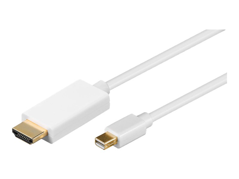 goobay Videoadapterkabel 1m Hvid