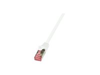 LogiLink PrimeLine CAT 6 SFTP, PiMF 1.5m Patchkabel Hvid