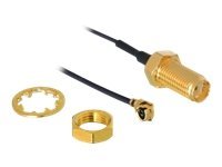 DeLOCK HF Antenna Connection for Installation 35cm Antennekabel Sort