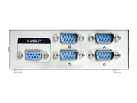Delock Serial Switch RS-232 4-port manual Beige
