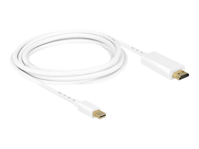 Delock High Speed HDMI Videoadapterkabel 3m Hvid