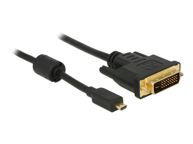 Delock Videoadapterkabel 2m Sort
