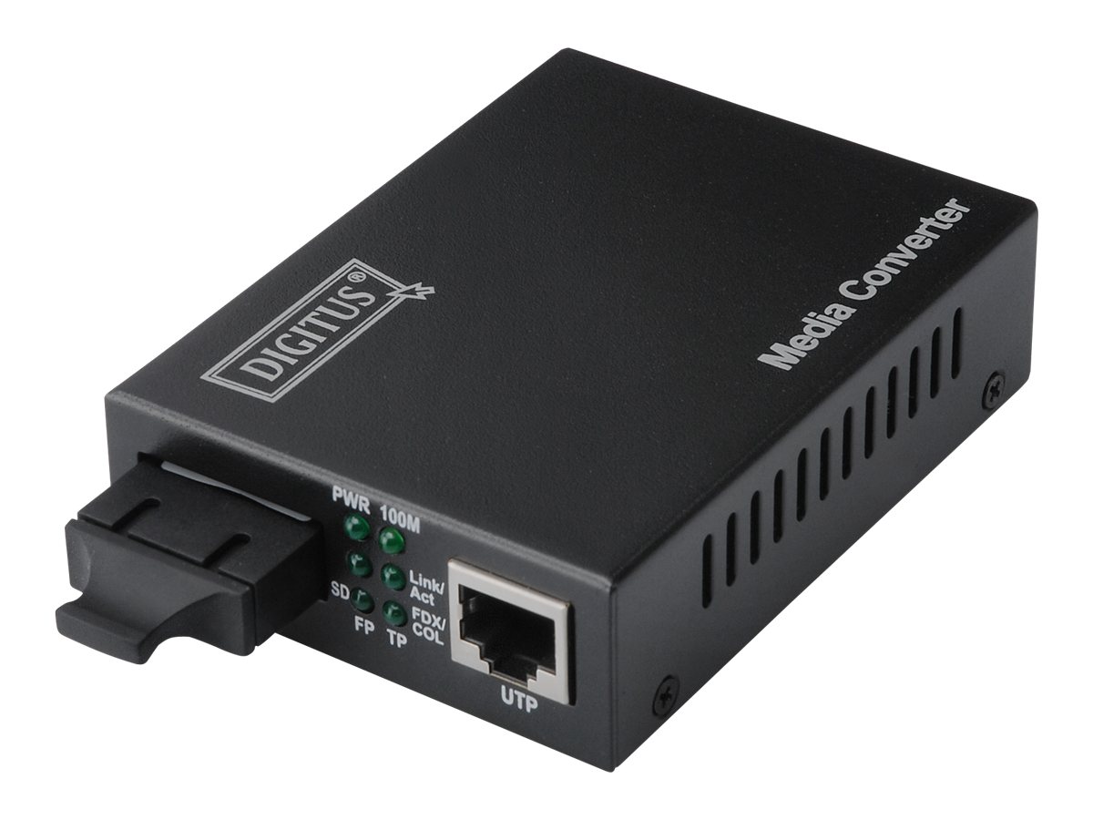 DIGITUS DN-82021-1 Fibermedieomformer Ethernet Fast Ethernet