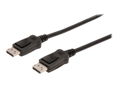 DisplayPort connection cable - DP M/M - 3m - w/interlock - Ultra HD 4K - Black