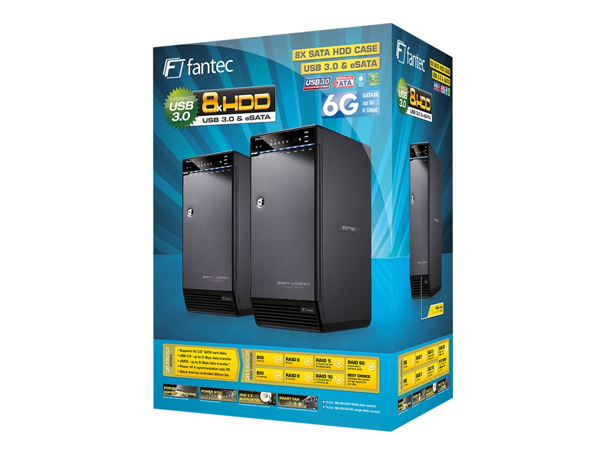 FANTEC QB-X8US3-6G Harddisk-array 0GB 8bays