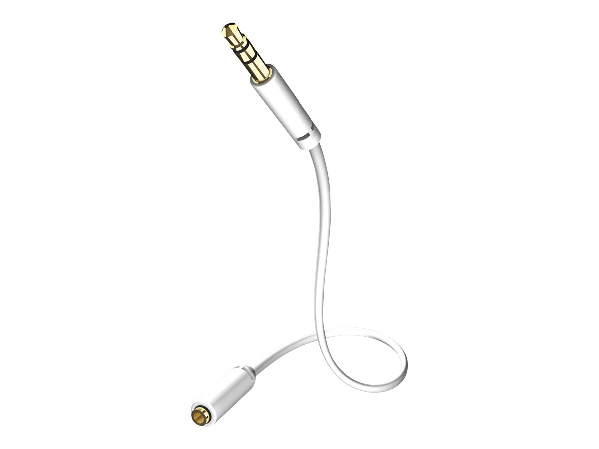 in-akustik Star MP3 Audio Cable Forlængerkabel til audio 5m Hvid