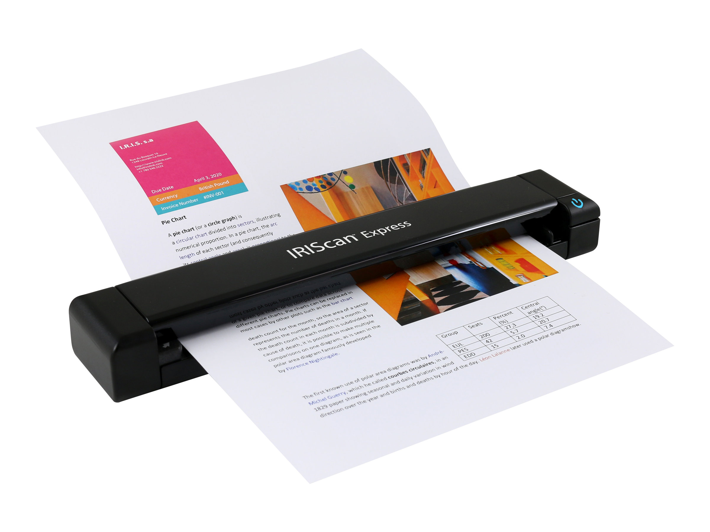 IRIS IRIScan Express 4 Scanner med papirfødning
